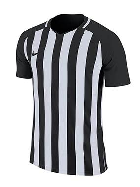 camiseta blanca y negra a rayas futbol